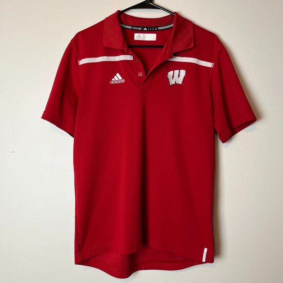 Adidas Wisconsin Badgers Polo - Picture 1 of 3